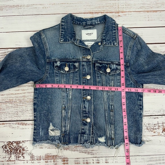 Vervet Size XS Distressed Jean Jacket - Picture 10 of 11